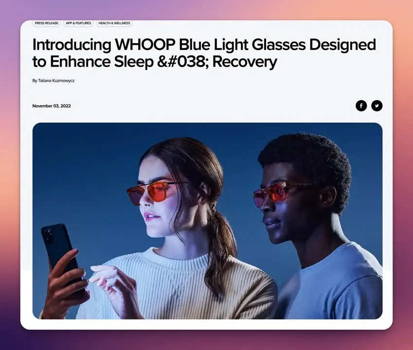 WHOOP Blue Light Glasses vs Ultrahuman (Faraday) = “แว่นตา Health…