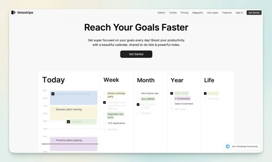 Timestripe แอปวางเป้าหมายชีวิตที่ไม่ได้คิดแค่ “วันนี้ต้องทำอะไร”…