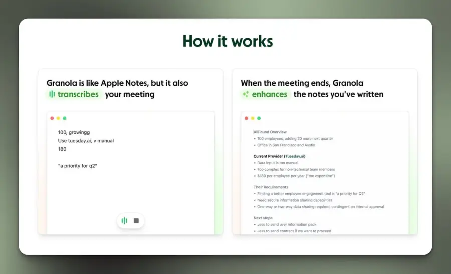 Granola.ai — AI notepad สำหรับคนที่ประชุมทั้งวันแบบ back-to-back… — รูปที่ 2