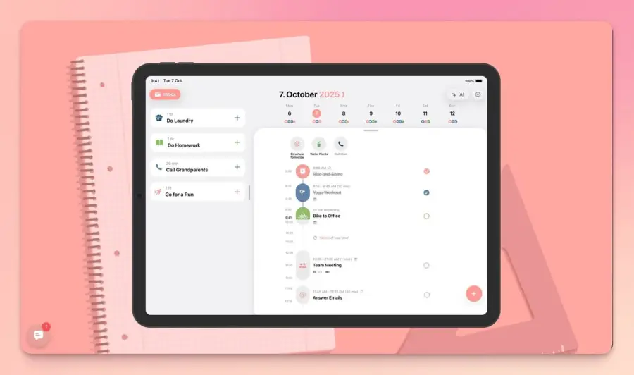 Structured.app คือแอปวางแผนรายวันที่เอาปฏิทิน To-Do Focus Timer…