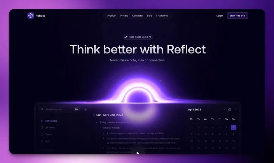 Reflect — แอพจดโน้ตที่โฟกัสการ Reflect ความคิด มากกว่าการสะสมโน้ต…