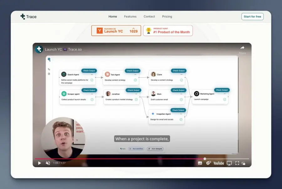 Trace.so — แพลตฟอร์ม automation สำหรับทีม ที่เอาคนกับ AI…