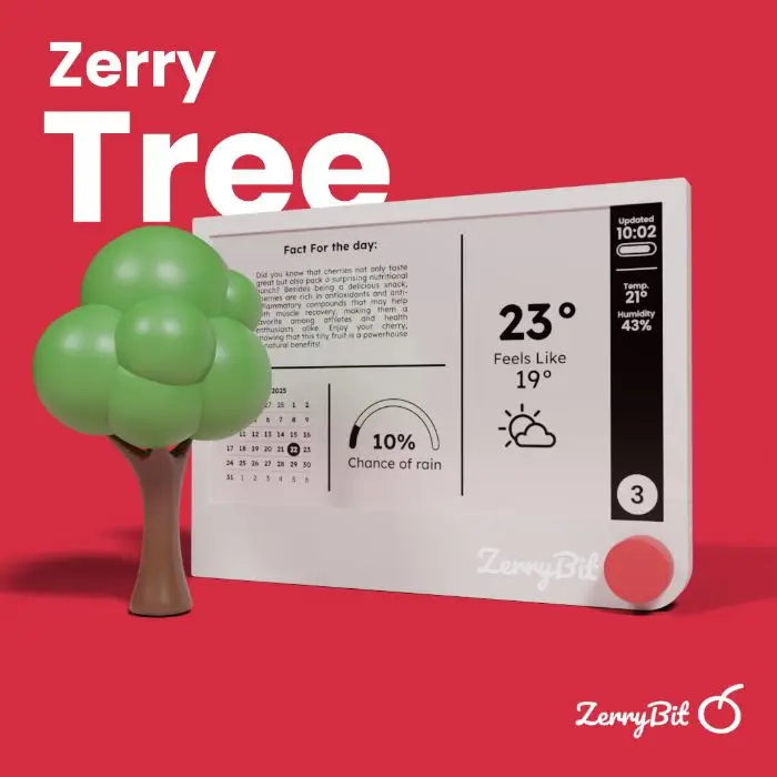 ZerryBit — จอ E-ink อัจฉริยะที่เอา “ข้อมูลที่เราอยากเห็นจริงๆ”…