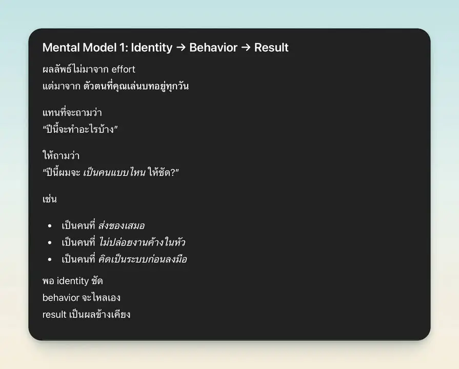 เมื่อคุณถามคนที่คุยด้วยเยอะที่สุดในปีที่แล้ว เลยได้ Mental Model… — รูปที่ 3