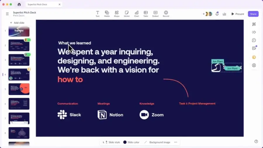 Pitch แอพทำพรีเซนต์ที่ทำให้สไลด์ดูแพงขึ้นทันที… — รูปที่ 2