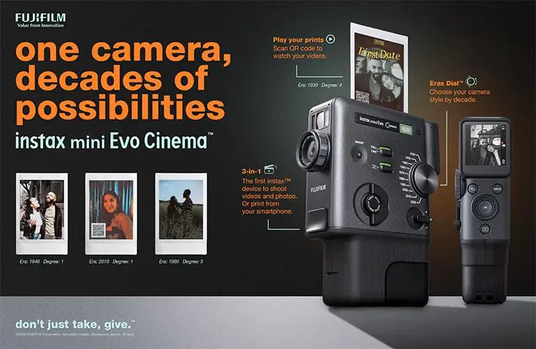 instax mini Evo Cinema™ กล้องเชกิที่เอา “วิดีโอ” มาจับมือกับ…