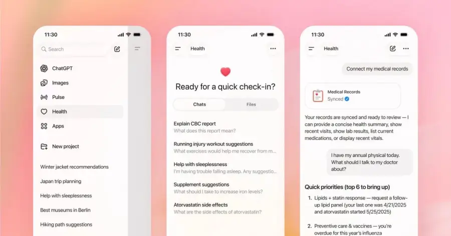 ChatGPT เปิดฟีเจอร์ใหม่ Health