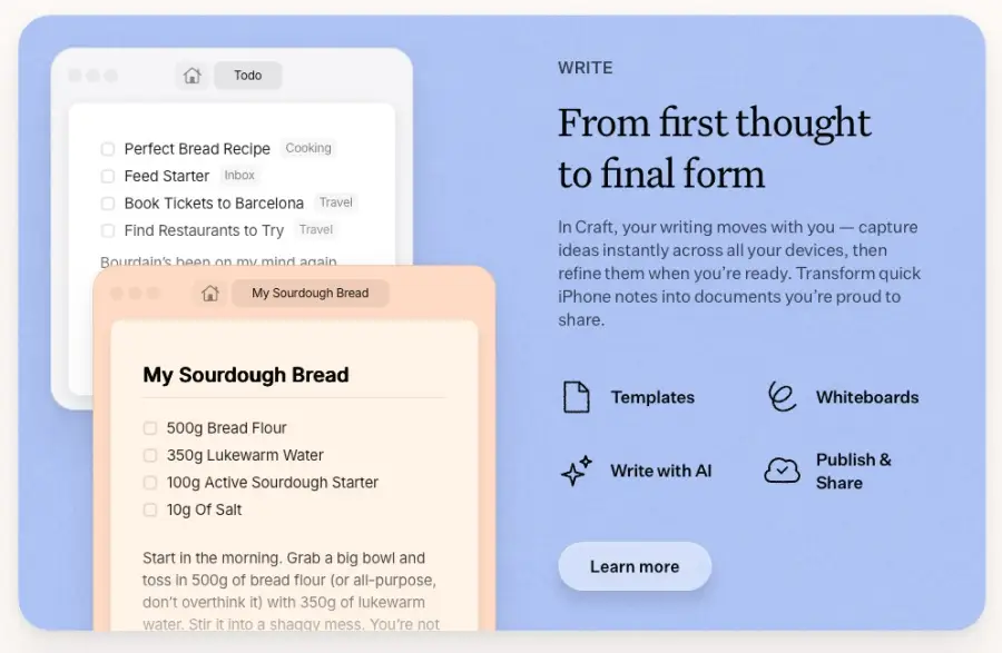 Craft.do แอพจดโน้ตที่ผมยกให้ UX ดีสุด และ UI สวยแบบไม่ต้องพยายาม — รูปที่ 2