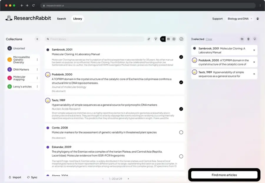 Research Rabbit — AI ช่วยพานักวิจัย “ไล่ตามไอเดีย” จาก paper… — รูปที่ 3