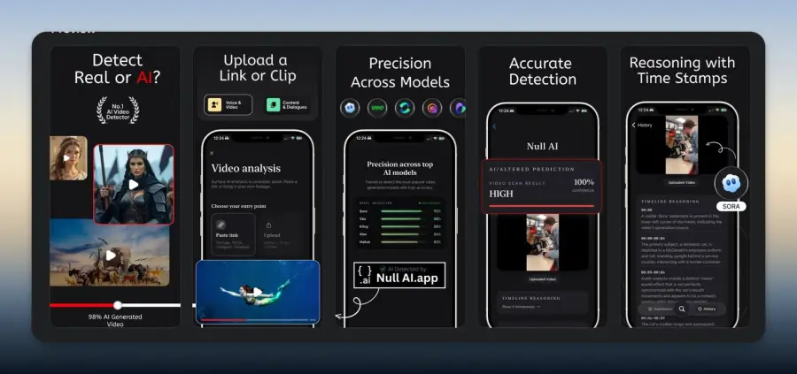Null AI แอปเช็กคลิปว่า “จริงหรือ AI” แบบเอาไว้หยุดคิดก่อนแชร์…