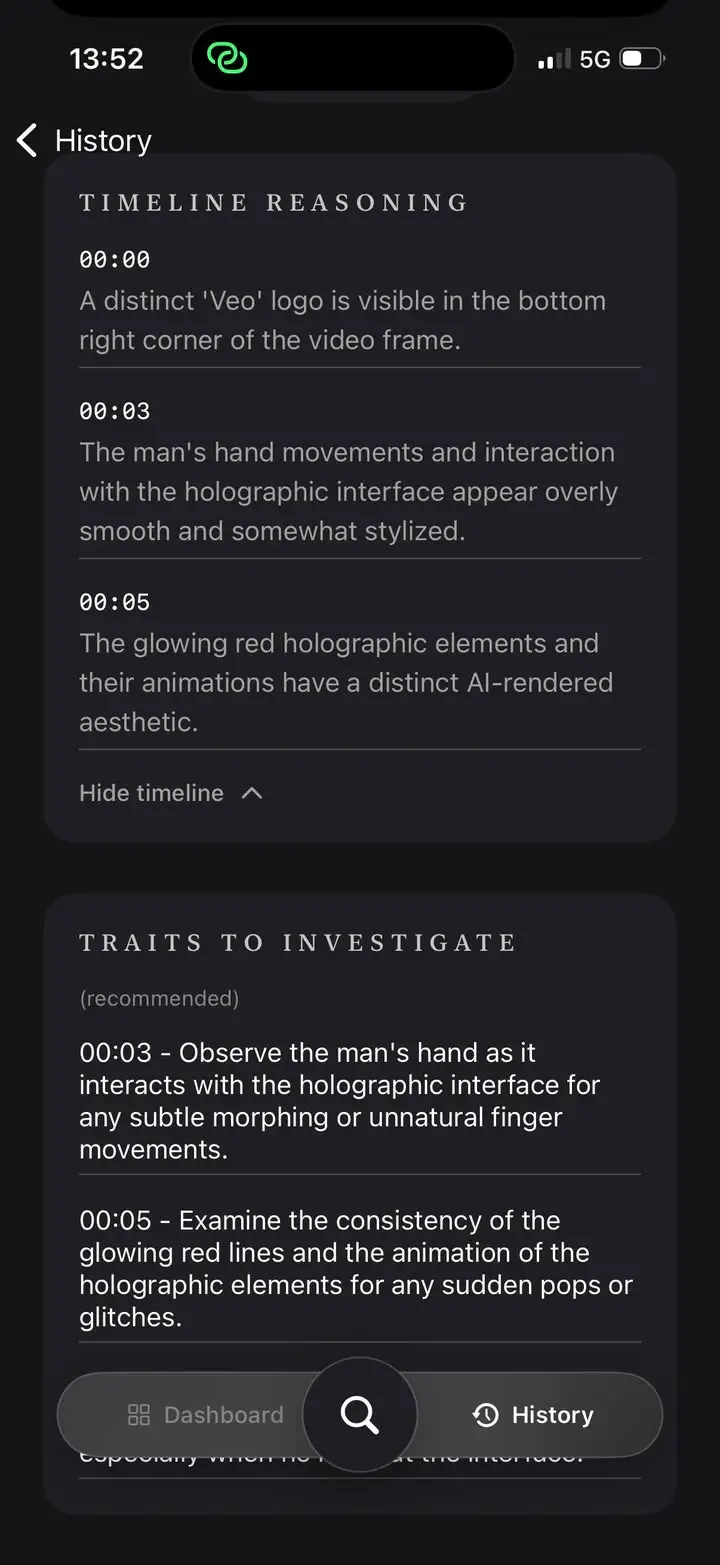Null AI แอปเช็กคลิปว่า “จริงหรือ AI” แบบเอาไว้หยุดคิดก่อนแชร์… — รูปที่ 5