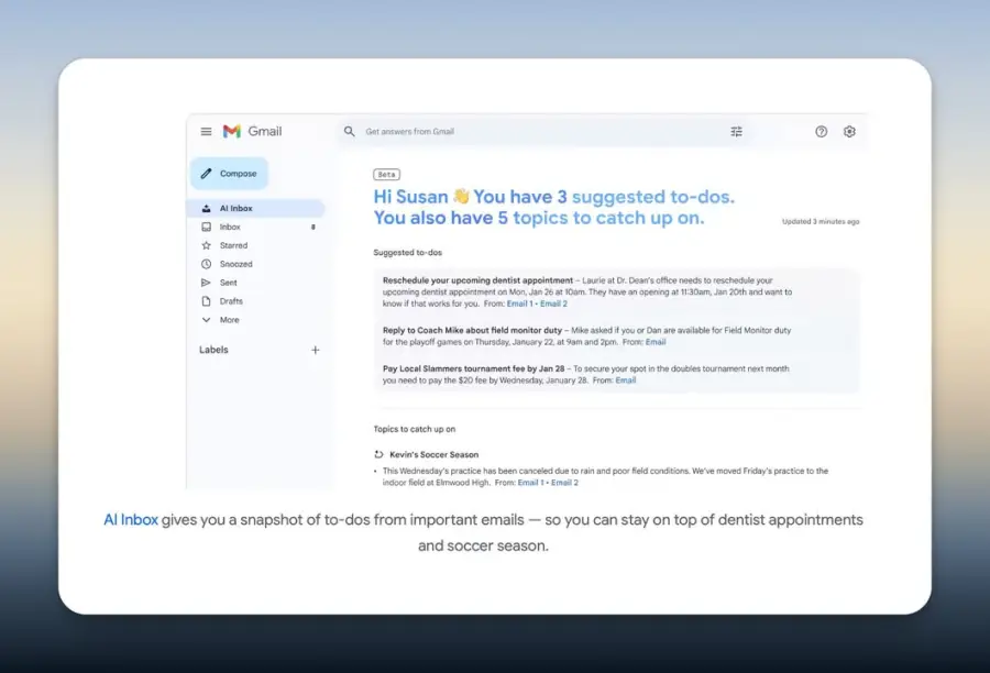 Gmail x Gemini era คือการเปลี่ยนกล่องเมลให้กลายเป็นผู้ช่วยส่วนตัว… — รูปที่ 4