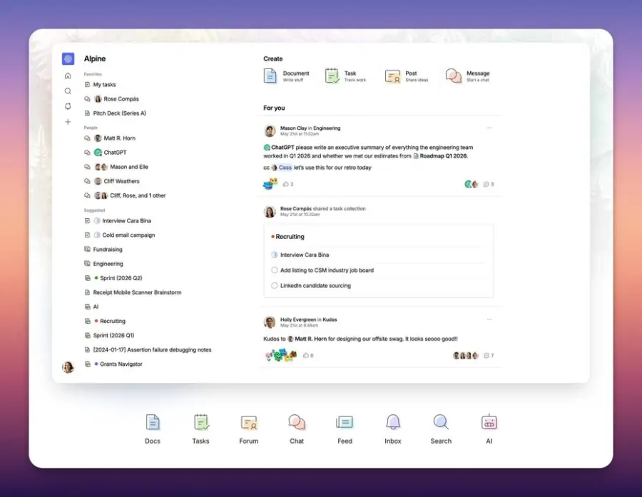 Alpine คือ modern office suite…