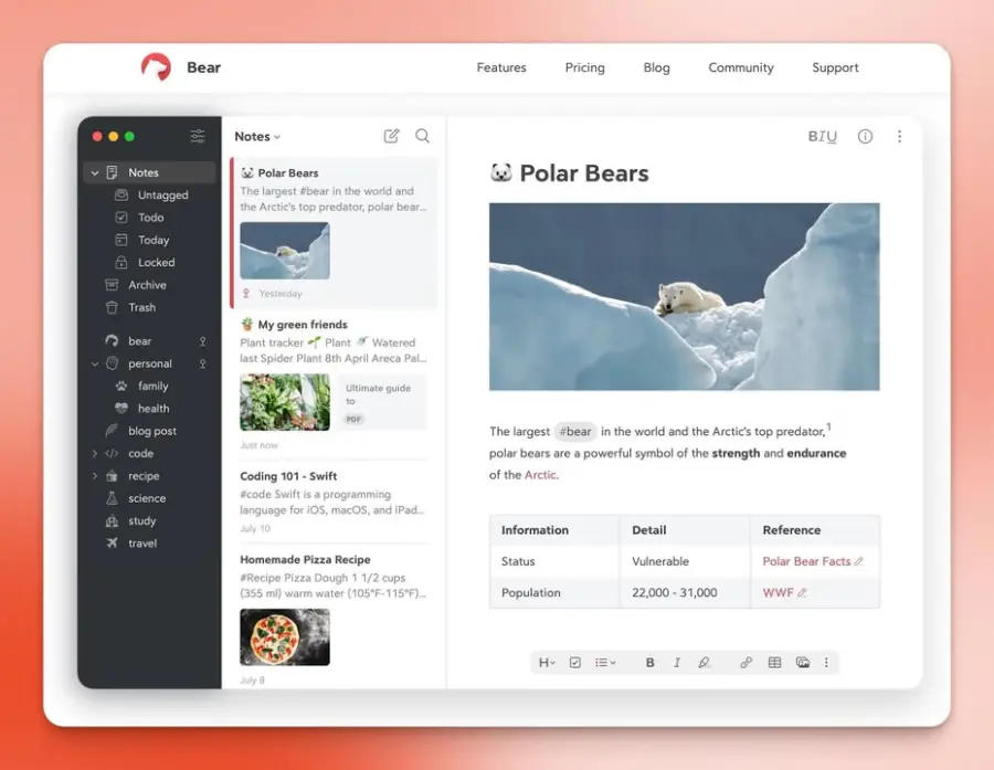 Bear Notes — แอพจดโน้ตสายมินิมอลสำหรับคนเขียนจริงจัง นิยามสั้นๆ…