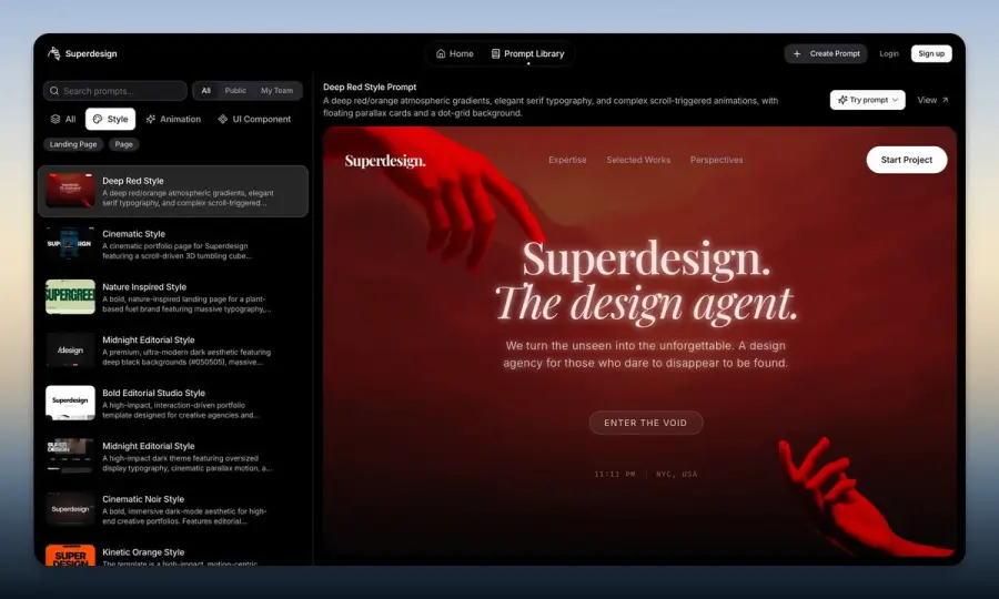 Superdesign — AI design agent ที่เอา “พิมพ์บอกเป็นภาษา → ได้ UI +…