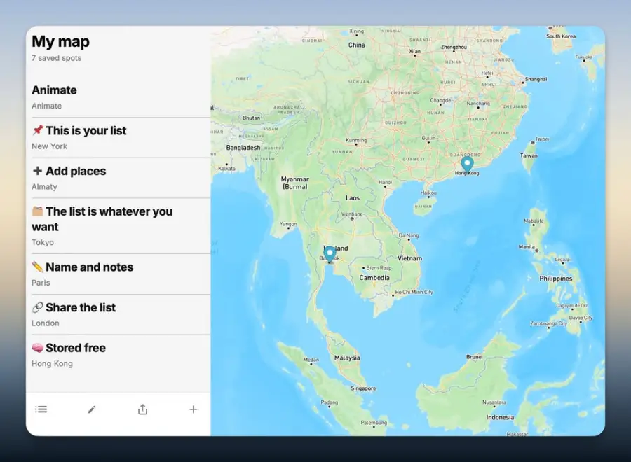 Tofu Maps — แผนที่ส่วนตัวแบบเบาๆ ที่สร้าง แชร์ และใช้งานได้ทันที…