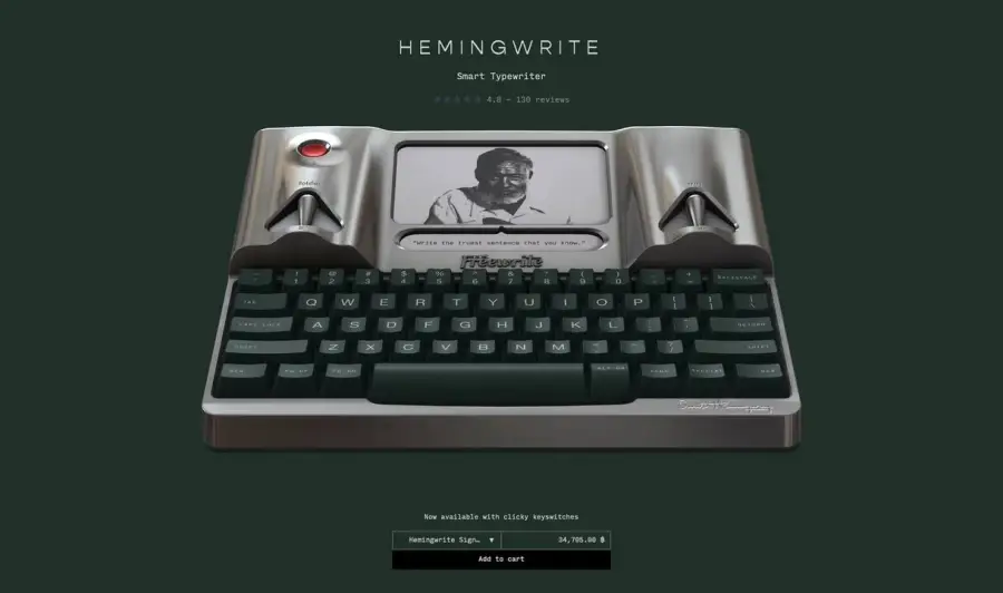 Hemingwrite คือเครื่องพิมพ์ดิจิทัลที่เกิดมาเพื่อ…