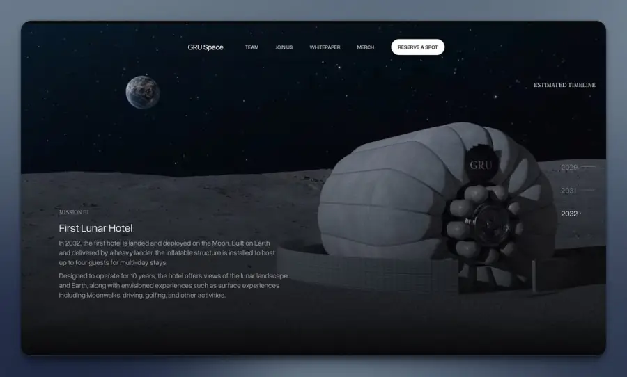 GRU Space โรงแรมบนดวงจันทร์… — รูปที่ 3