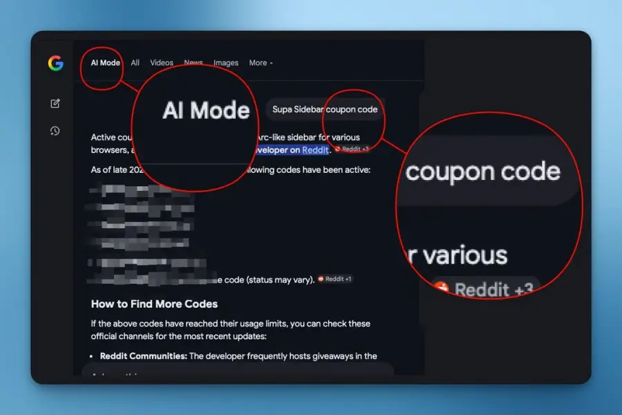 สูตรหาของถูก ใช้ AI Mode หาคูปองส่วนลดซื้อแอพ code ใช้ได้ด้วย ตกใจเลย