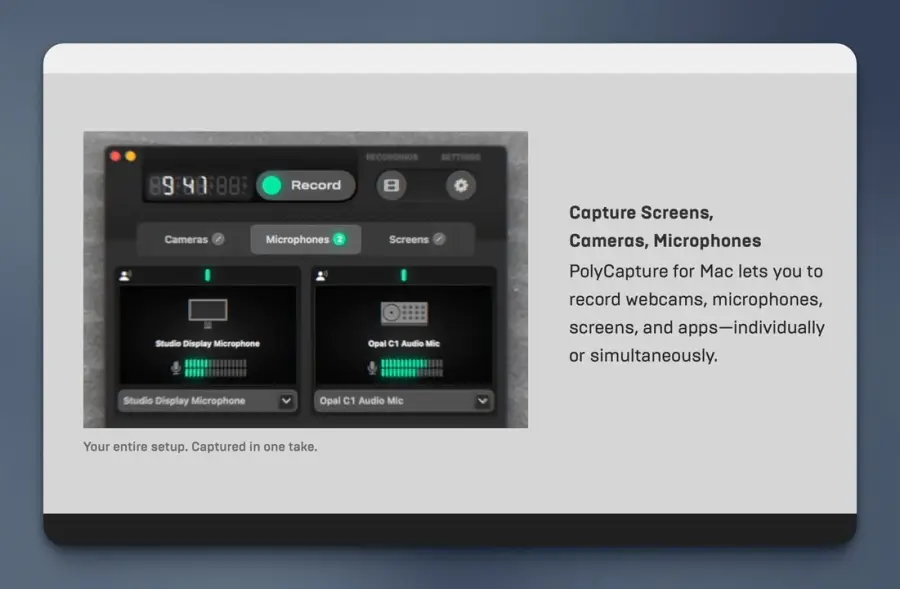 PolyCapture แอพบันทึกหน้าจอสาย “เปิดแล้วอัดเลย”… — รูปที่ 2
