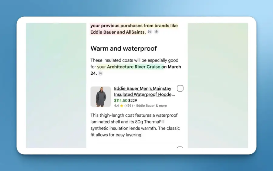 Google Personal Intelligence ใน Search — รูปที่ 2