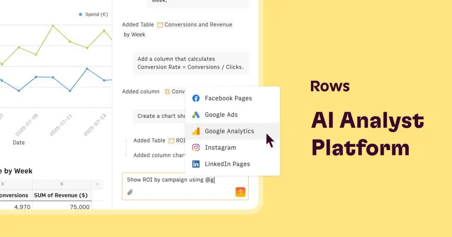 Rows คือ spreadsheet ยุคใหม่ที่เอา AI มายัดใส่ตั้งแต่โครงสร้าง…
