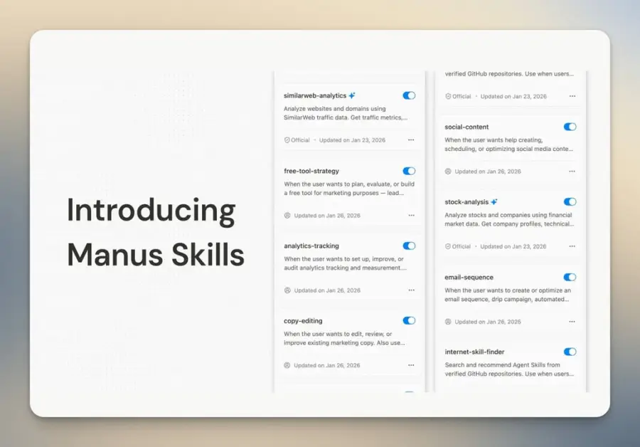 Manus Skills — ฟีเจอร์ที่ทำให้ Manus จาก AI อเนกประสงค์…