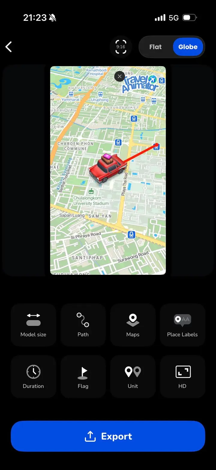 TravelAnimator แอปแปลงลิงก์ Google Maps… — รูปที่ 2