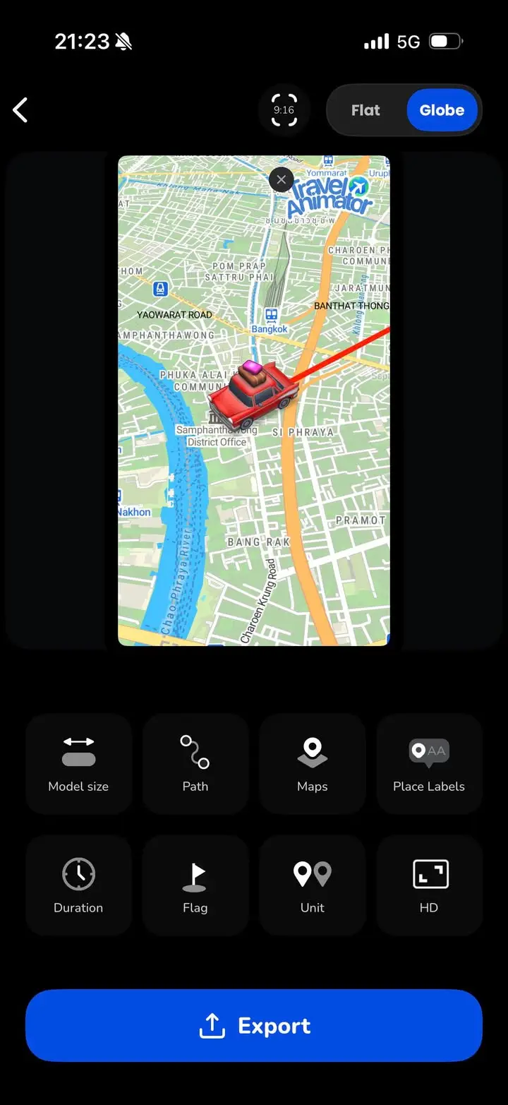 TravelAnimator แอปแปลงลิงก์ Google Maps… — รูปที่ 3