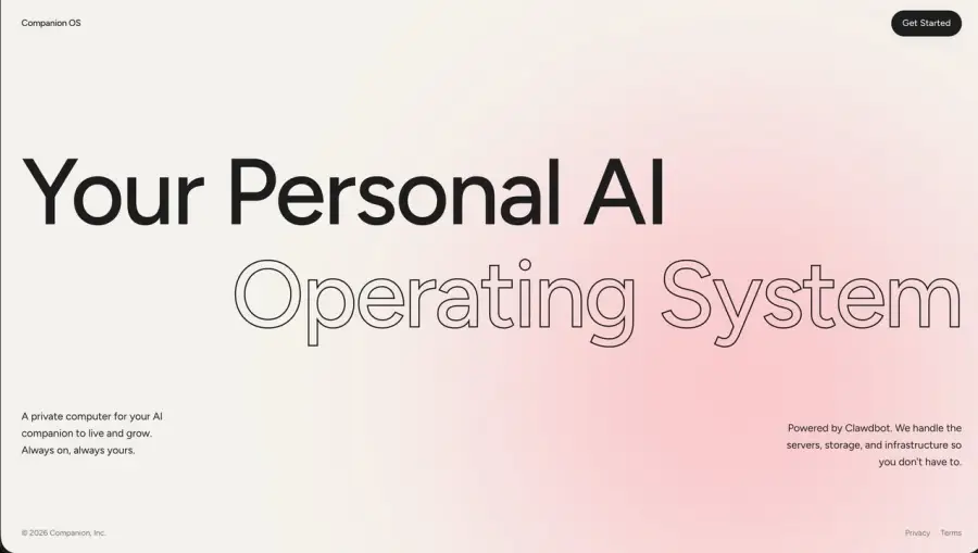 Companion OS แพลตฟอร์มที่ให้คุณรัน AI assistant แบบ self-host…