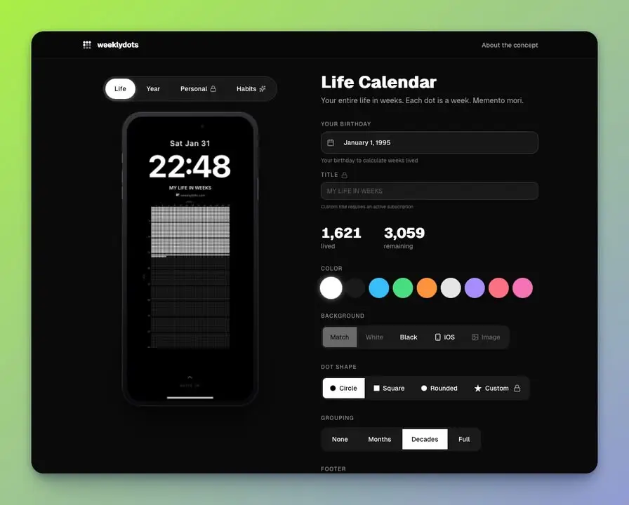 WeeklyDots –…