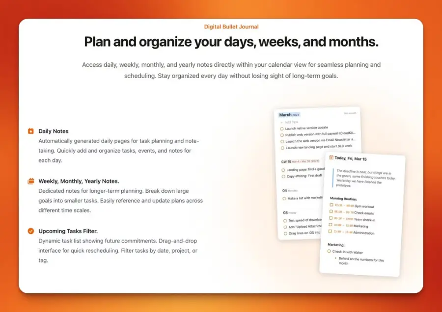 NotePlan แอพจดโน้ตสาย productivity ที่เอา notes, tasks และ… — รูปที่ 2