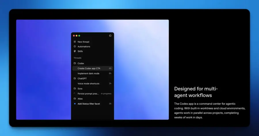 ถึงเวลาชน OpenAI เปิด Codex app… — รูปที่ 3