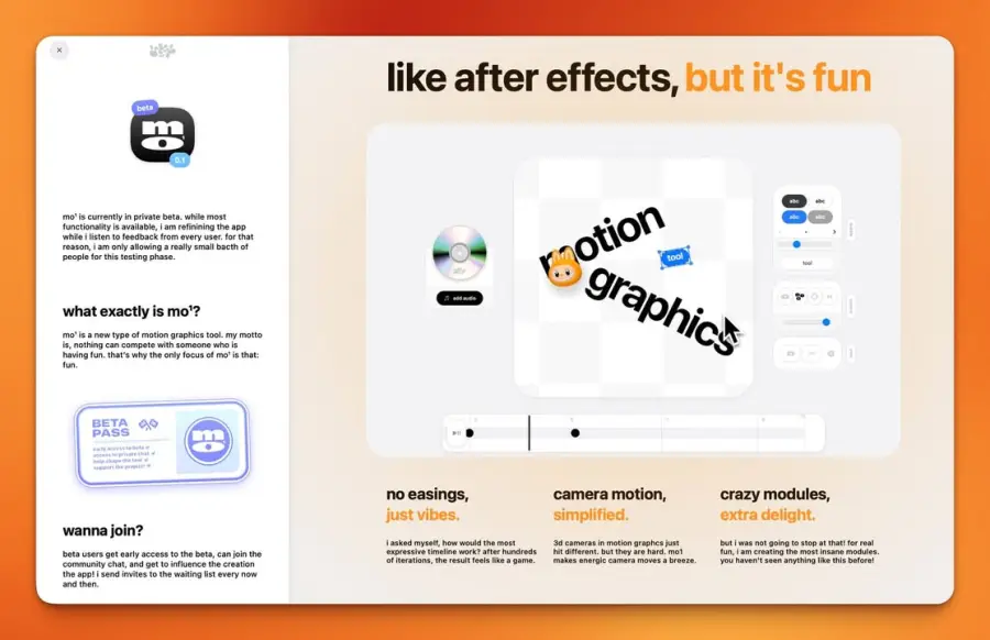 mo¹ — เครื่องมือ motion graphics บน browser ที่เหมือน After… — รูปที่ 2