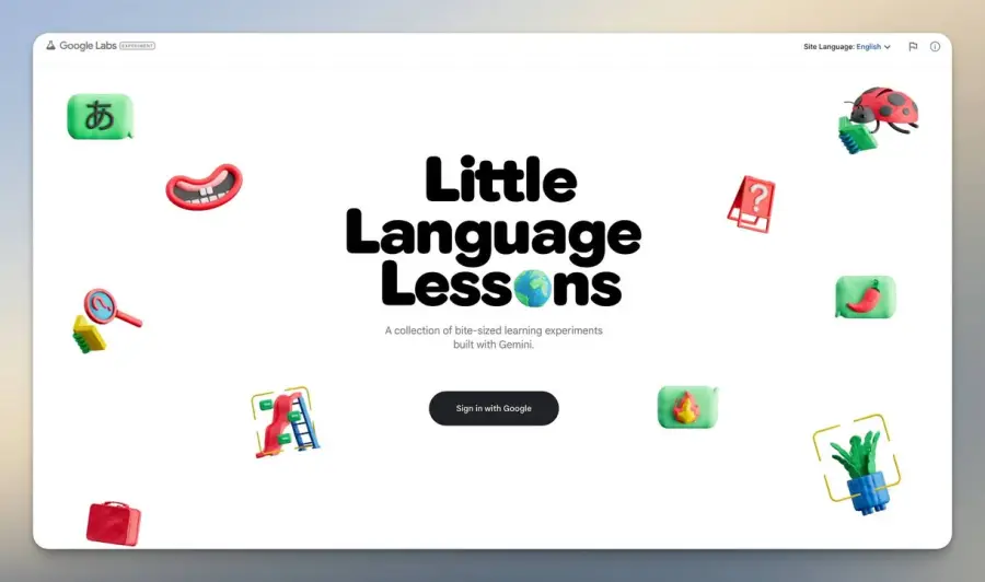 Little Language Lessons จาก Google Labs…