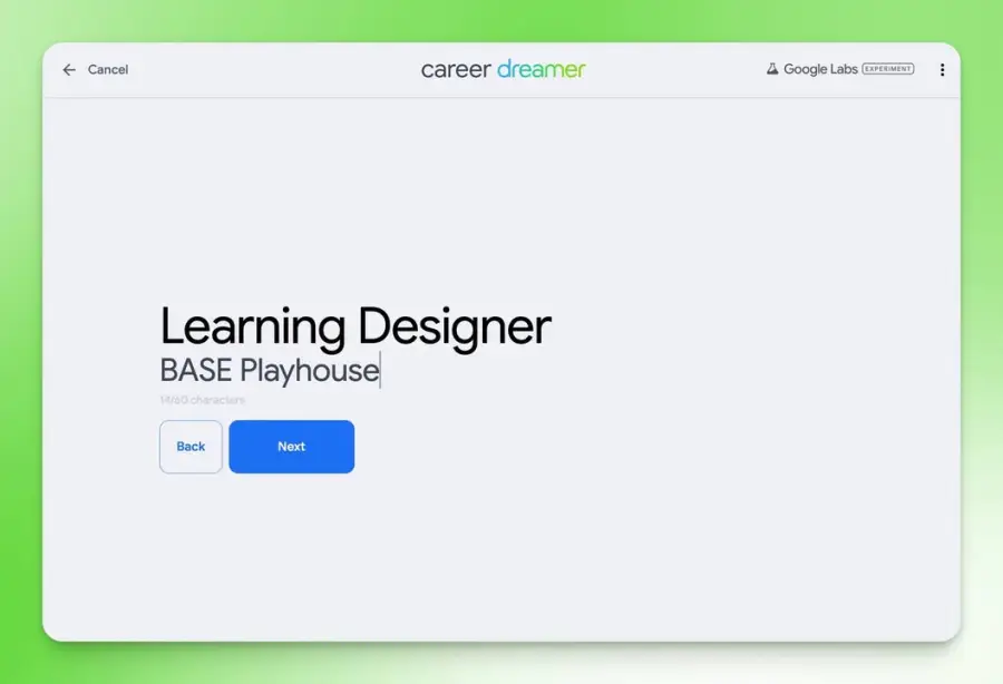 Career Dreamer จาก Google Labs - AI… — รูปที่ 2