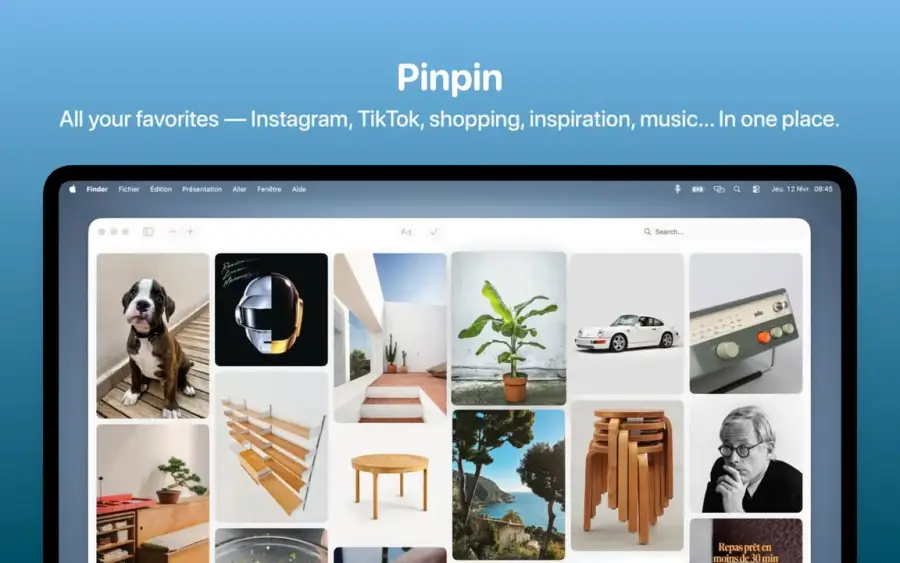Pinpin — แอป moodboard ฟรีที่ไม่ track คุณ