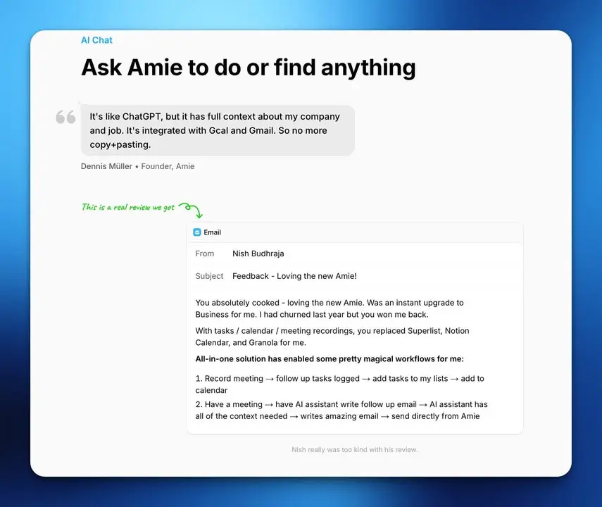 Amie – แอพ AI Note Taker ที่บันทึกประชุมโดยไม่มี Bot แถมมี… — รูปที่ 3