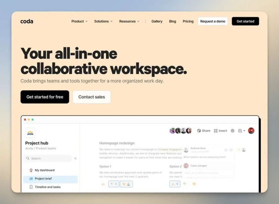 Coda – เครื่องมือที่อยากเป็นทั้ง Doc, Spreadsheet, Database และ…