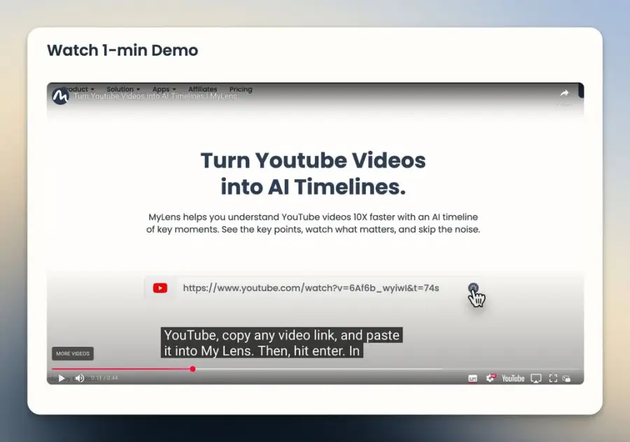 MyLens AI ออกฟีเจอร์ใหม่ เปลี่ยน YouTube จากวิดีโอที่ต้องใช้เวลา… — รูปที่ 2