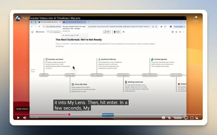 MyLens AI ออกฟีเจอร์ใหม่ เปลี่ยน YouTube จากวิดีโอที่ต้องใช้เวลา… — รูปที่ 3