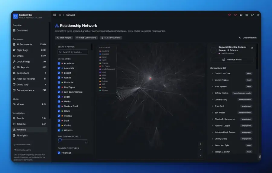 Epstein File Explorer แอพที่เอาเอกสารคดี Epstein…