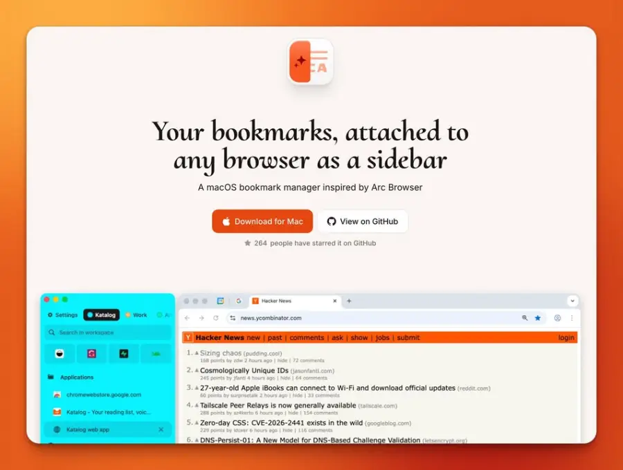 Arcmark – แอปจัดบุ๊กมาร์กบน macOS ที่เอา sidebar สไตล์ Arc…
