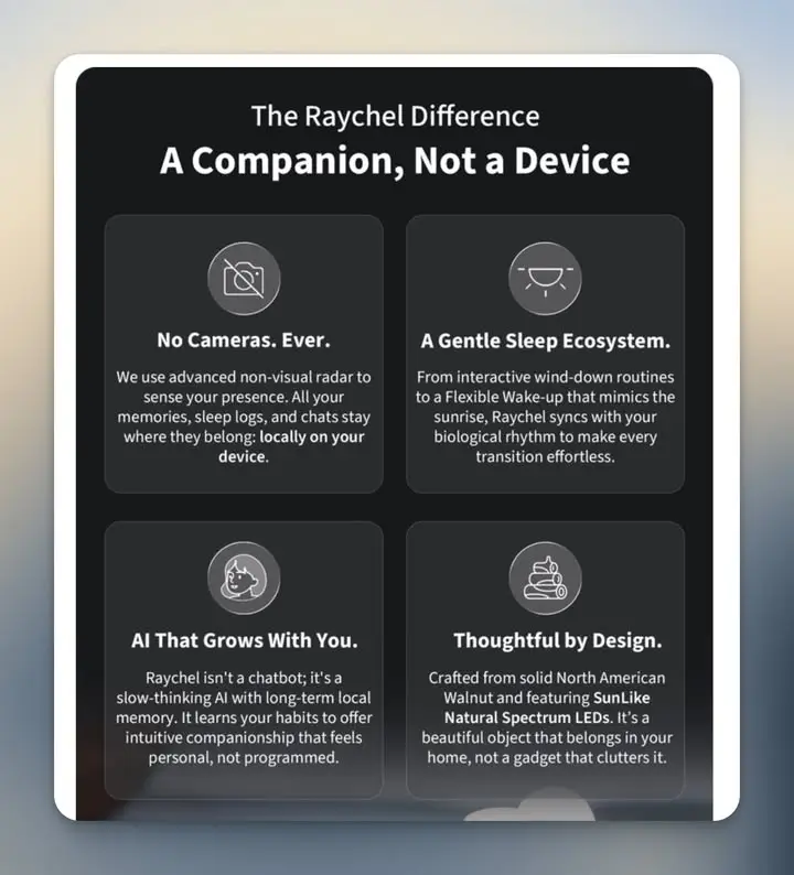 Raychel NODBOT: นาฬิกาปลุก AI ที่ไม่ได้อยากเป็นแค่ “ลำโพงฉลาด”… — รูปที่ 3