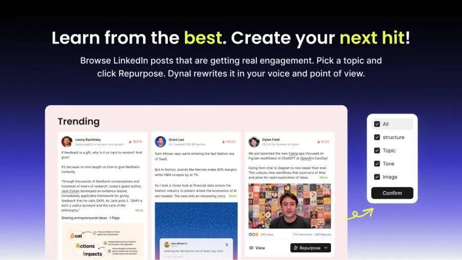 Dynal.AI – เครื่องปั้น LinkedIn ให้กลายเป็น “สตูดิโอคอนเทนต์”… — รูปที่ 2