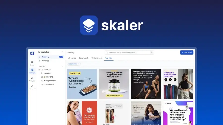 Skaler – AI ad engine ที่ให้เราส่อง โคลน และวิเคราะห์โฆษณาคู่แข่ง…