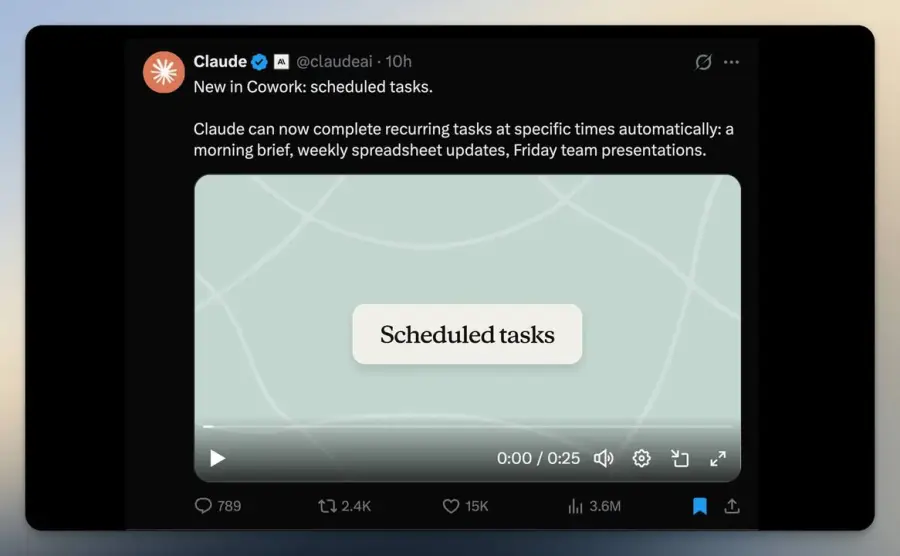Claude Cowork Scheduled Tasks คือ “ตั้งเวลาให้ Claude…