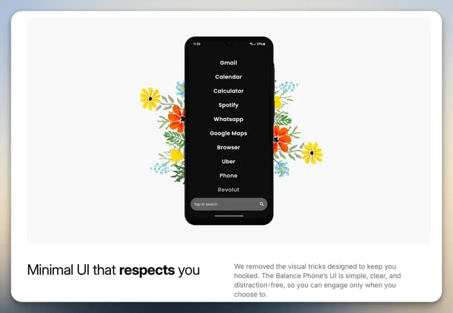 Balance Phone โทรศัพท์มินิมอลที่ตั้งใจ “ตัดสิ่งล่อใจ”… — รูปที่ 2