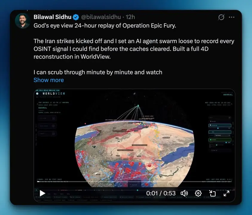 WorldView เครื่องมือทำ 4D “God’s eye view” จากข้อมูลสาธารณะ…
