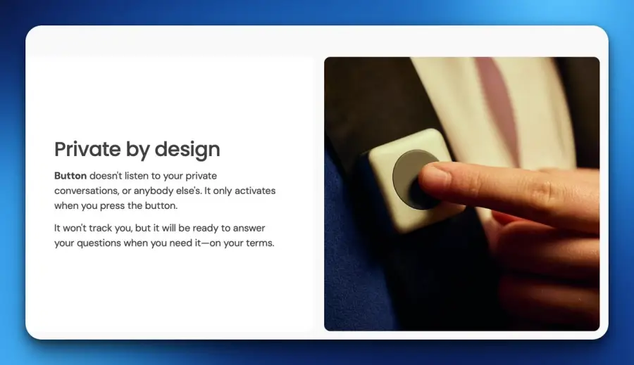 Button — ปุ่ม AI ติดเสื้อ ที่ทำให้การคุยกับ AI เร็วพอ ๆ กับการกดรีโมต — รูปที่ 3
